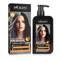 Mokeru Black Hair Dye Cream Black Hair Dye Shampoo 100% Gray Coverage - £14.36 GBP