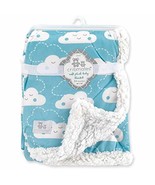 Cribmates Blue Cloud Plush Sherpa Fleece Baby Blanket - $171.16 MXN