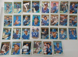 1988 Topps Seattle Mariners Team Set of 30 Baseball Cards - £2.43 GBP