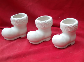 Santa Boot Nut / Candy Cups bisque To Paint - £11.72 GBP