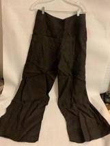 Lida Baday Women&#39;s Linen Pants, Size 10, Dark Brown - $12.38