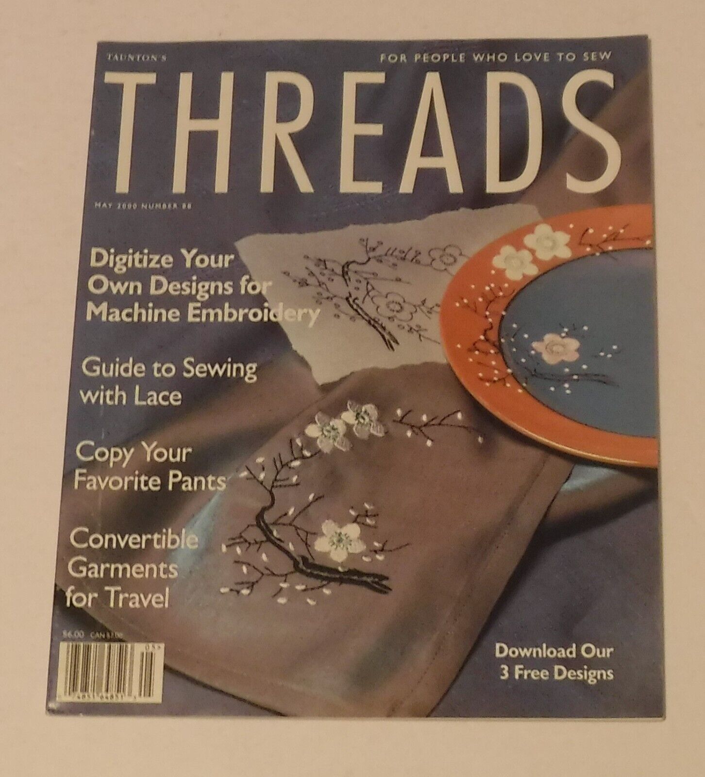 Thread Sewing Magazine Threads Magazine April/May 2000 Guide to Sewing with Lace - Magazines
