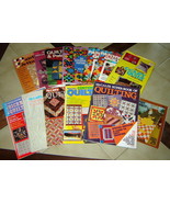 Vintage Lot (14) PATCHWORK / QUILTING Crafting Books, Magazines &amp; Sewing... - £19.50 GBP