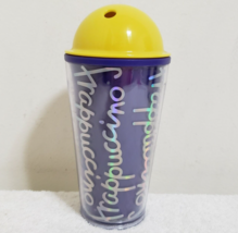 Starbucks Frappuccino Purple Iridescent Yellow 2014 Tumbler Cup 16oz - NO STRAW - £7.58 GBP