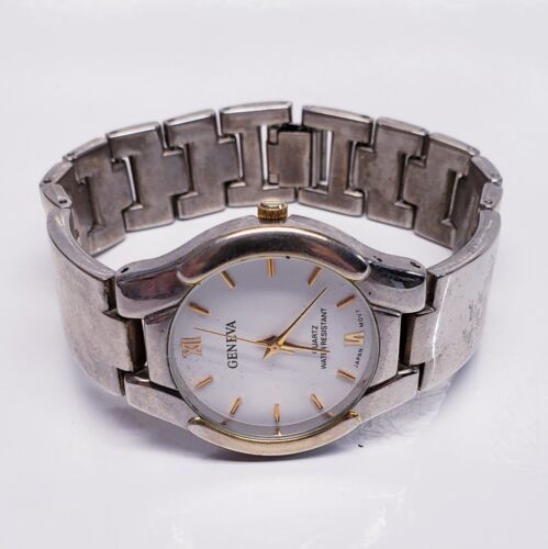 Primary image for Men's Geneva Brand Water Resistant Silver And Gold Tone Analog Watch
