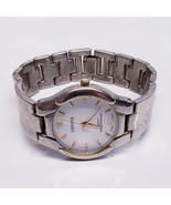 Men's Geneva Brand Water Resistant Silver And Gold Tone Analog Watch - $15.73