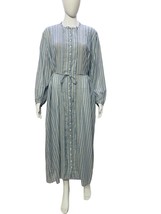 Doen Damen Joan Isla gestreiftes, plissiertes Maxi-Midi-Kleid aus... - £143.80 GBP