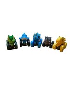 Lot of 5 Monster Trucks Dinosaur Chompers &amp; Shark ~ Yellow Blue Green Pu... - £11.64 GBP