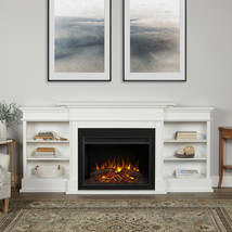 Real Flame Electric Fireplace Ashton Grand Infrared X-Lg Firebox White  - £1,327.02 GBP