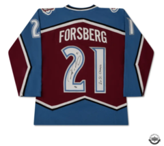 Peter Forsberg Autographed &quot;2x SC Champs&quot; Avalanche M&amp;N Jersey UDA LE 21 - $995.00