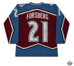 Peter Forsberg Autographed &quot;2x SC Champs&quot; Avalanche M&amp;N Jersey UDA LE 21 - £701.30 GBP