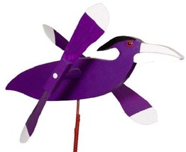 Raven Wind Spinner - Amish Handmade Whirlybird Weather Resistant Whirligig Usa - £67.92 GBP