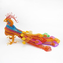 Peacock statue gifts, Wire art sculpture decor, Bird figurines, Home ornament - £63.94 GBP