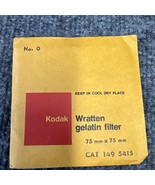 Kodak 149 5415  Wratten Filter 75MM x 75MM Gel Filter New - $16.82