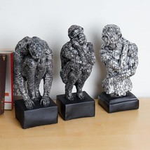 ASR Modernist Man Figurine Men Sitting Different Poses Showpiece for Hom... - €86,59 EUR