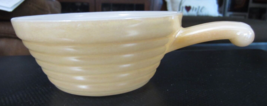 Vintage Fire King Oven Ware Peach Luster Beehive Bowl with Handle - $15.83