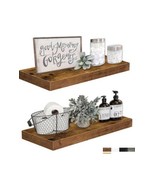 QEEIG Brown Floating Shelves Wall Shelf 24 Inches Long Bathroom Shelfs S... - $66.54 CAD