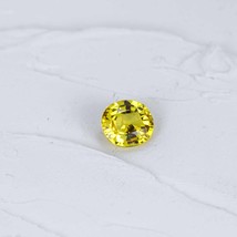 1.85cts, Natural Yellow Sapphire Gemstone, 8x7mm - September Birthstone - £71.68 GBP