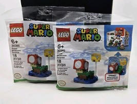 Lot of 2 Lego Super Mario Super Mushroom Surprise Polybags #30385 New Se... - $12.86