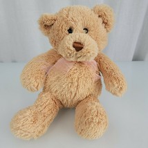 4032748 Gund Stuffed Plush Teddy Bear Tan Light Brown Beige Sheer Pink R... - £47.32 GBP