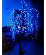 Outdoor 8ft Blue LED Willow Weeping Tree Light Christmas Holiday Gift Ra... - $8,281.27 MXN