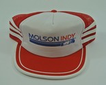 3 Stripes Molson Indy Mesh Snapback Hat Red Athletic Headwear Beer One S... - $77.39