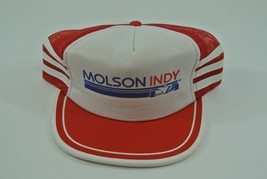 3 Stripes Molson Indy Mesh Snapback Hat Red Athletic Headwear Beer One S... - £60.87 GBP