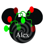 Alex Font 1smp-Digital ClipArt-Mouse-Gift Tag-T shirt-Holiday-Christmas - $37.17 MXN