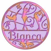 Figure skating / Ice skating Personalized name plaque sign – two cut layers - £28.13 GBP