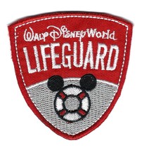 2.5X2.5&quot; MICKEY MOUSE ear Walt Disney World lifeguard IRON ON / SEW ON P... - $12.34