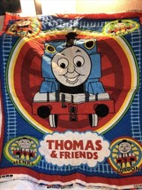Vintage Thomas &amp; Friends Quilt Panel 2 Sided Toddler Crib Size 33” X 45” - £46.86 GBP
