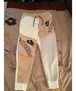 Nike Sportswear Tech Fleece Joggers Large Color: Sesame/Coconut Milk/Lig... - $206.25 CAD