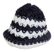 Ladies Womens Knit Winter Blue and white - £4.66 GBP