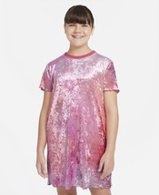 Nike Big Girls Sportswear Dress,Archaeo Pink/White,Large - £54.12 GBP