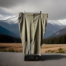 Columbia Omnishade Womens Plus Size 16 Cropped Hiking Pants Zip Snap Tan - $14.73