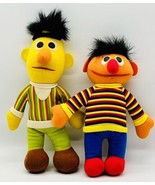 Hasbro Softies Ernie Bert Sesame Street Soft Dolls Muppet Stuffed Toy Vintage - $15.88