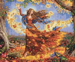 Dimensions Gold Collection Counted Cross Stitch Kit 14X12-Fall Fairy ,14 ct - $98.99