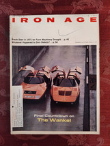 Rare Chilton&#39;s IRON AGE magazine February 25 1971 Wankel Engine - £16.99 GBP