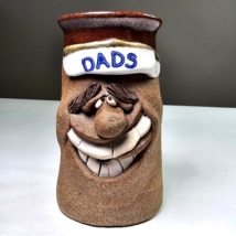 Vintage Mark Hines DAD&#39;S Funny Face Coffee Mug Studio Art Stoneware Pott... - £14.09 GBP
