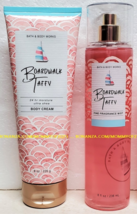 Boardwalk Taffy Bath and Body Works Fragrance Mist Body Cream Set of 2 BBW - $36.00