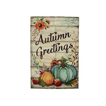 Ashland Autumn Greetings Fall Garden Flag,12&quot; x 18&quot; - £10.38 GBP