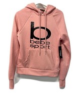 bebe Sport Coral Pink Logo Hoodie NEW All Seasons Pockets Size SM - $42.26 CAD