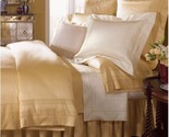 Sferra Luxury Capri Honey Queen Flat Sheet Sateen Jacquard Insert 1020TC... - $900.00