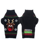 Festive Poinsettias Pet Sweater: Stylish And Warm Christmas Attire For Y... - $16.95