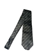 Armani Collezioni Silver Striped Silk Blend Men&#39;s Neck Tie - £77.71 GBP