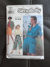 Simplicity 7116 Misses Culottes Two Lengths And Shirt Size 16-24 Sew Pattern - £11.20 GBP
