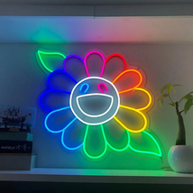 Sunflower with leaf by Takashi Murakami | LED Neon Sign - £140.32 GBP+