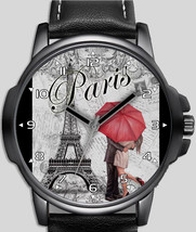 Love Paris Vintage Retro Style Stylish Rare Quality Wrist Watch UK Seller - £42.71 GBP
