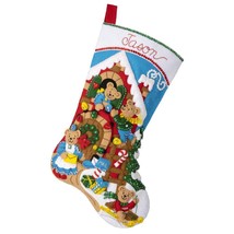 DIY Bucilla Beary Merry Christmas Bear Felt Stocking Kit 89597E - £34.32 GBP