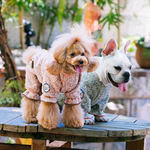 Touchdog Bark-Zz Designer Soft Cotton Full Body Thermal Pet Dog Jumpsuit Pajamas - £25.07 GBP